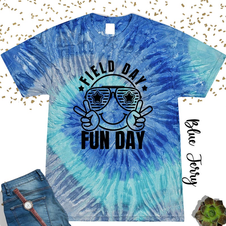 Field Day Fun Day Tie Dye Shirts, End Of School Year T-Shirt, Game Day Shirt, Last Day Of School, Field Trip Squad Shirt, Summer Camp Shirt image 4