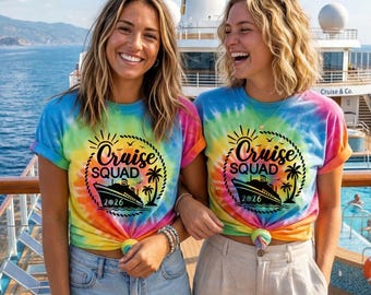 Cruise Squad 2026 Tie Dye Tees, Matching Travel Outfit