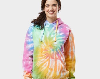 Tie Dye Hoodie:Trendy Unisex Graphic Sweatshirt