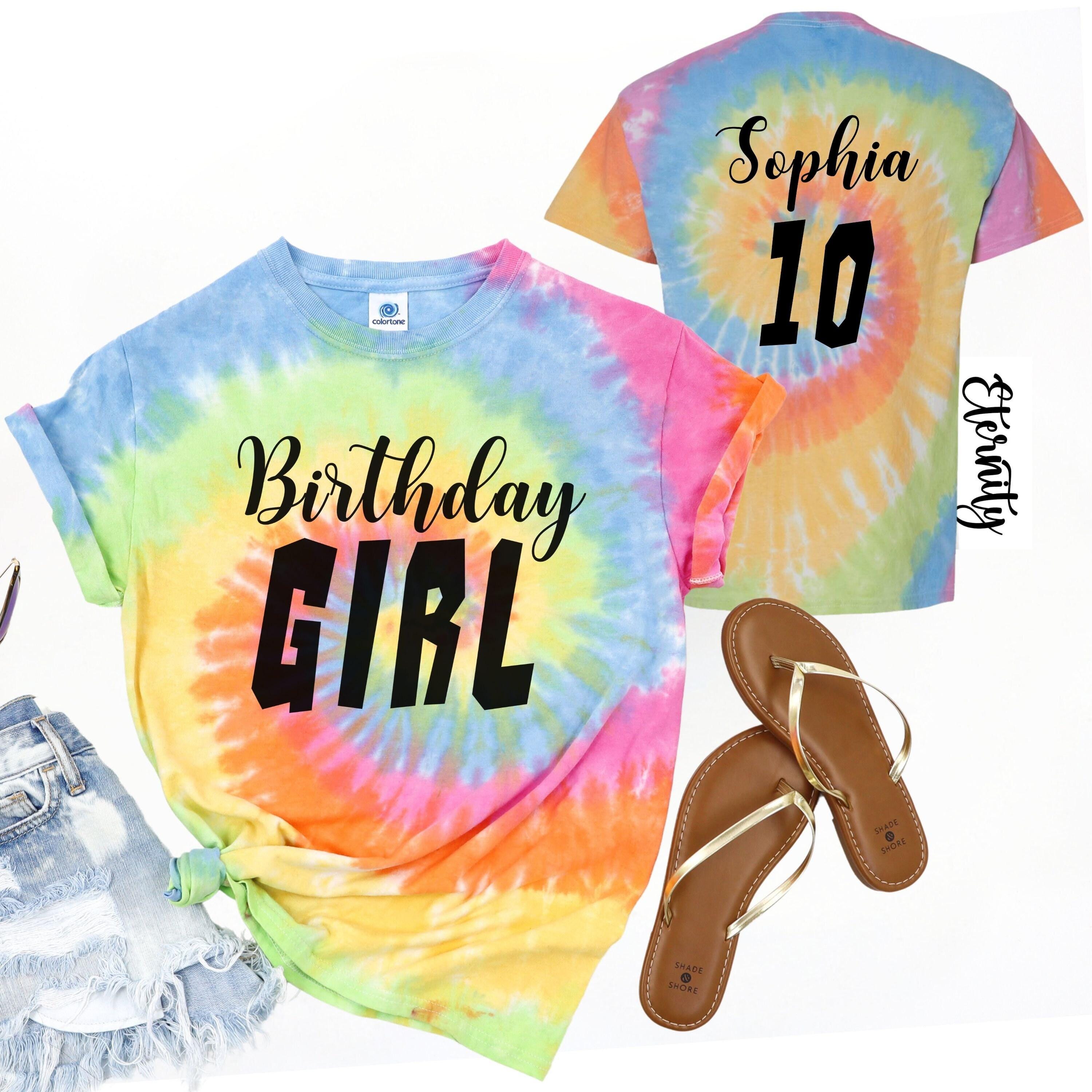 Colortone Women's Rainbow Tie-Dye Heavyweight T-Shirt - Pre-Shrunk Cotton, Short Sleeve (Small) - View #6