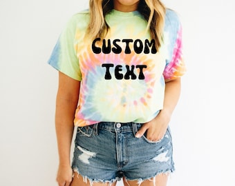 Koszulka z nadrukiem tie dye, prezent urodzinowy dla matki i ojca na lato, koszulki na rodzinne spotkanie kuzyna, koszula weekendowa dla dziewcząt, koszulka Vacay Mode