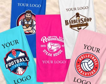 Custom Logo Beach Towel: Personalized Business Team Gift