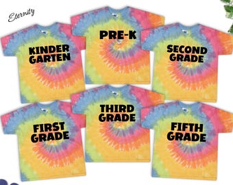 Tie Dye Back To School Shirt, Funny Kids School Tee
