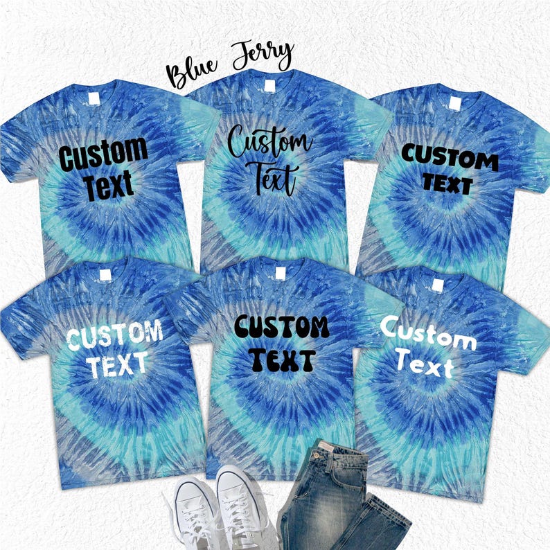 Custom Text Tie Dye Tshirts,Gift For Her Shirt,Matching Outfits,Personalized Toddler Tees Tshirt,Custom Design Matching,Funny Graphic Tshirt image 6