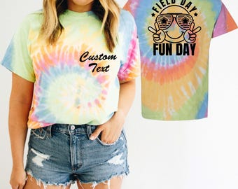 Tie-Dye Field Day Shirt:Summer Vacation Teacher Student Tee