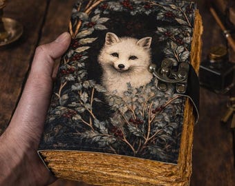 Fox Leather Journal – Vintage Forest Notebook