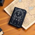 Handmade Leather Wallet with Door of Durin Design | 4 Card Slots | Tolkien Inspired product logo