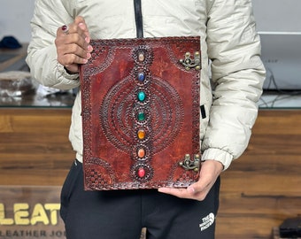 Extra Großes Lederbuch: Seven Stone Book of Shadows