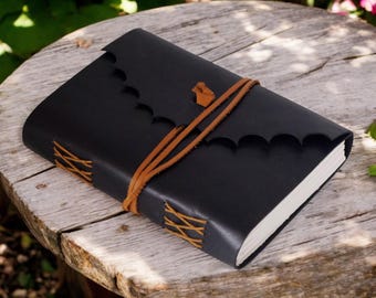 HAIDER CRAFT Vintage Leather Journal With Sei Precious Stone – Lock