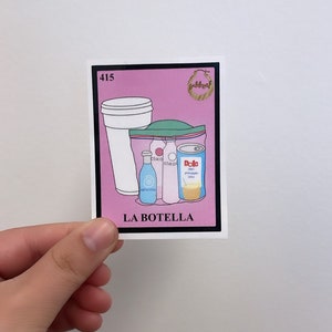 La Botella - Sticker simple Cutty Bang (inspiré de Loteria)