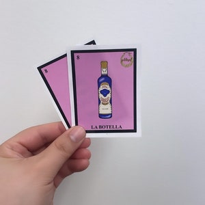 La Botella - Tequila Corralejo Single Sticker (Loteria Inspiriert)