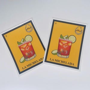 Lotería &quot;La Michelada&quot; Sticker | Mexican Beverage Culture Art | Vinyl Sticker for Laptops, Water Bottles, & More