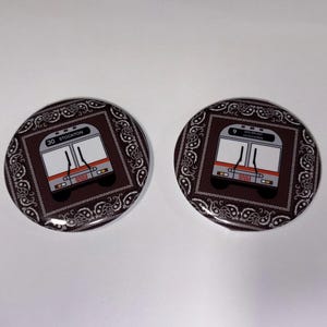 Custom San Francisco  Muni Bus Button | Personalized Muni Design for Bay Area Lovers |