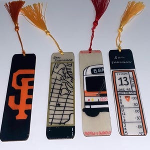 Custom San Francisco Wooden Bookmark | Personalized Design | Perfect for Book Lovers & SF Fans