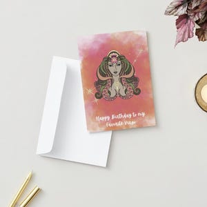 Geburtstagskarte mit Sternzeichen Jungfrau Astrologische Geburtstagsgrüße | Personalisierte Jungfrau Geschenk