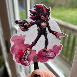Shadow the Hedgehog Silly Heelies Sticker- 3 in. Novelty Sticker