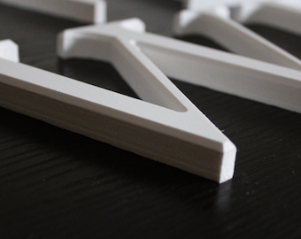 3D Letters and Numbers | Logos and Signs | All-Weather White PVC  | 6"-48" | Wedding, Birthday, Business, Bridal, House, Mailbox