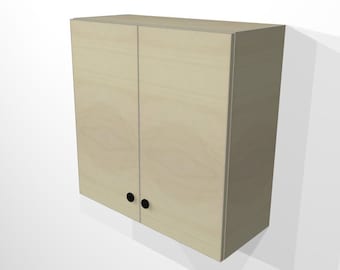 Solid Style Double Door RTA Upper Cabinet (Ready-To-Assemble) | 30''- 36'' Upper Cabinets | Kitchen Cabinet | Sink | Custom Cabinet | Vanity
