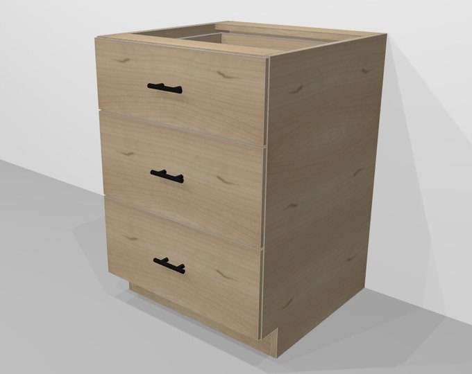 Solid Style RTA Drawer Base Cabinet (Ready-To-Assemble) | 18''- 24'' Base Cabinets | Kitchen Cabinet | Sink | Custom Cabinet | Vanity