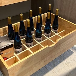 Bottle Divider | Drawer Insert | Bottle Rack | Cabinet Organizer | Organizing Rack | Kitchen & Bar Organization | Cup, Mug, Tumbler Holder