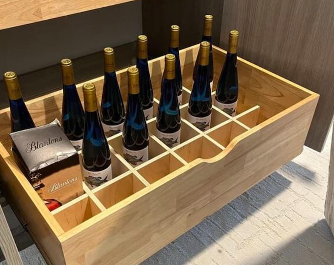 Bottle Divider | Drawer Insert | Bottle Rack | Cabinet Organizer | Organizing Rack | Kitchen & Bar Organization | Cup, Mug, Tumbler Holder