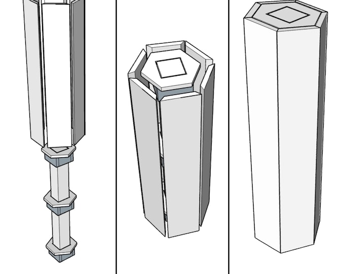 Fence Post Skins | Post Wrap Skeleton | Custom Shapes | Decorative Column | Post Sleeve | Decking Post