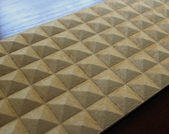 Pyramidal Paneling | Cone Paneling | Wainscoting | Fluted Paneling for Island Cabinets, Walls, Trim, Cladding | Unfinished MDF