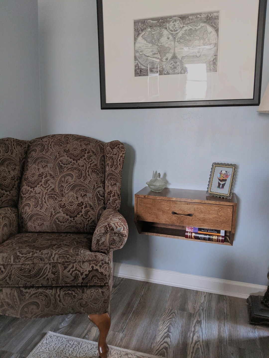 Floating Nightstand Floating End Table Bedside Cabinet - Etsy