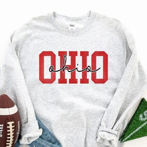 Ohio Hoodie/Crewneck Sweatshirt/Long-Sleeve Tee/T-Shirt, Ohio Spirit Wear, Ohio Pride