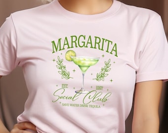 Margarita Social Club Unisex Hoodie / Rundhalsausschnitt / Langarm-T-Shirt / T-Shirt