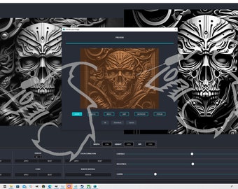 HD Laser Ready image of Skull art