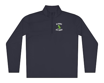 No Shanks, Just Dranks Dinosaur Golf Unisex Quarter-Zip Pullover