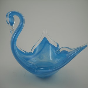 Glass Swan Figurine