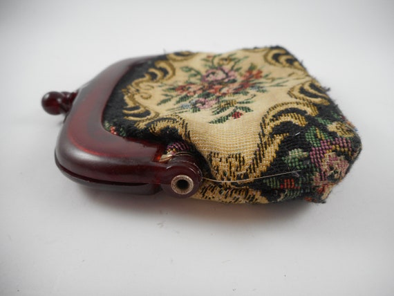 Vintage 1960 Tapestry Coin Purse - image 3