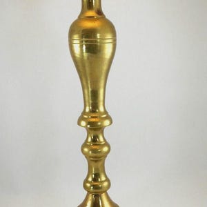Vintage Large Solid Brass Victorian Style Mid-Century Candlestick