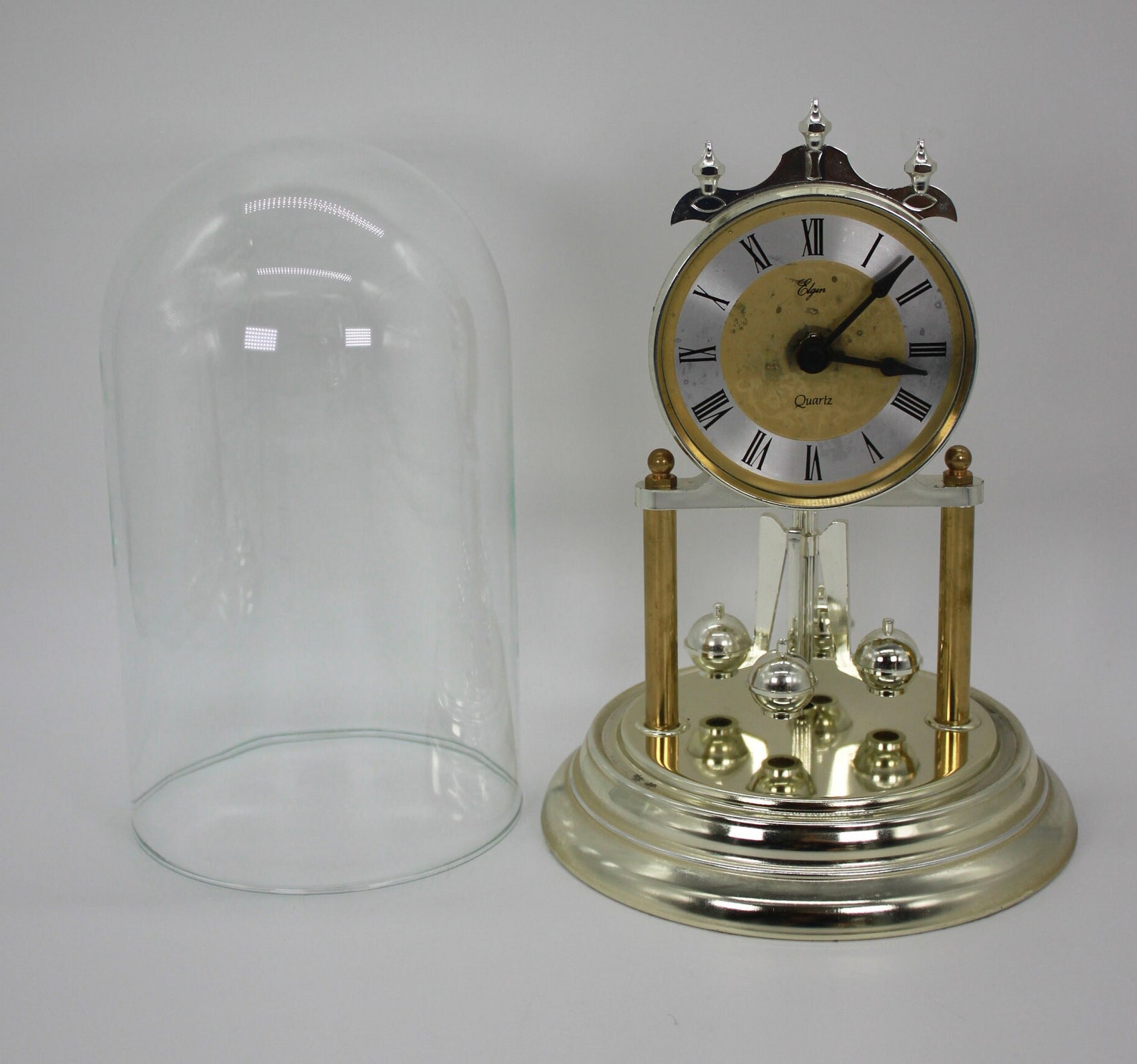 ELGIN Vintage Quartz Westminster Chime Battery Rotating Etsy