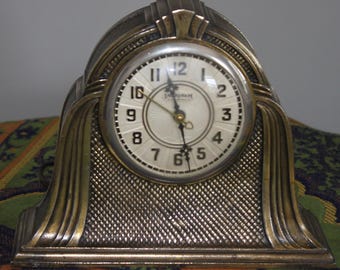 Rare Vintage Hammond Synchronous Electric Alarm Clock With Art