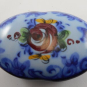 Portugal Vestal Blau Keramik kleine Trinket Box