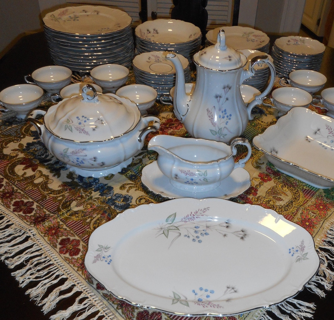 EDELSTEIN Bavaria Maria Theresia Belcrest Dinner Set CIRCA 1950s - Etsy