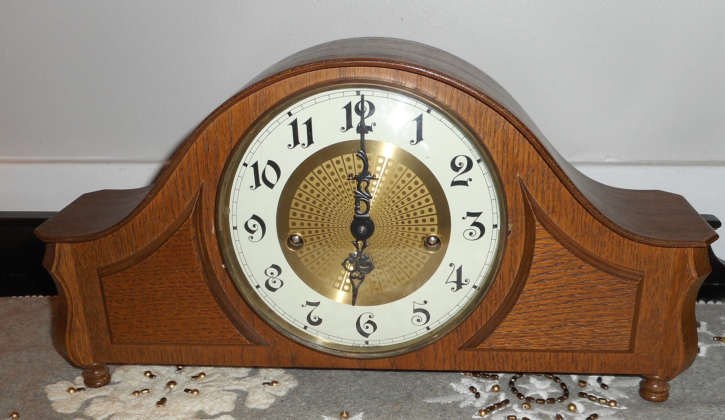 Franz Hermle 340-020 Westminster Chime Mantel Clock – Made in