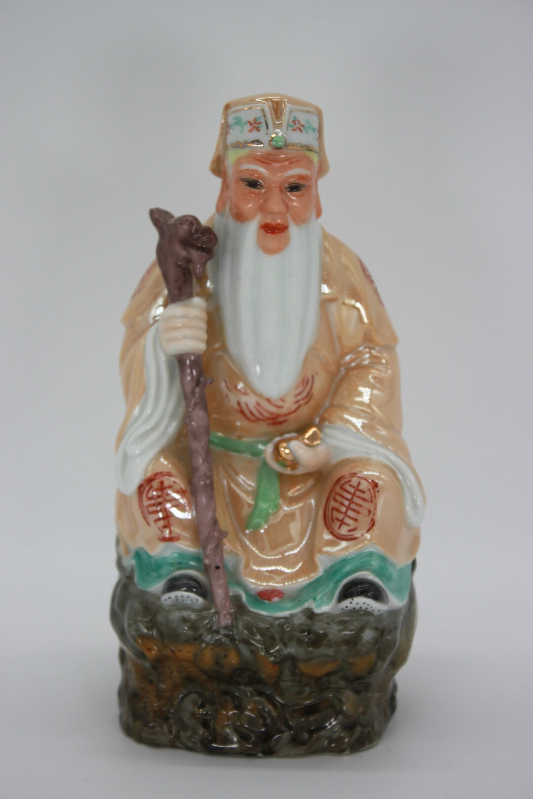 中国　三彩　鴨　送料込み250116 Asian Tua Pek Kong Beautiful Statue CIRCA 1980s - Etsy