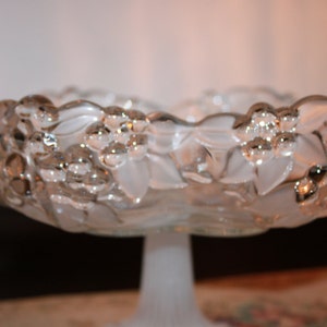 WALTHER GLASS Germany footed clear crystal bowl CIRCA 1960s