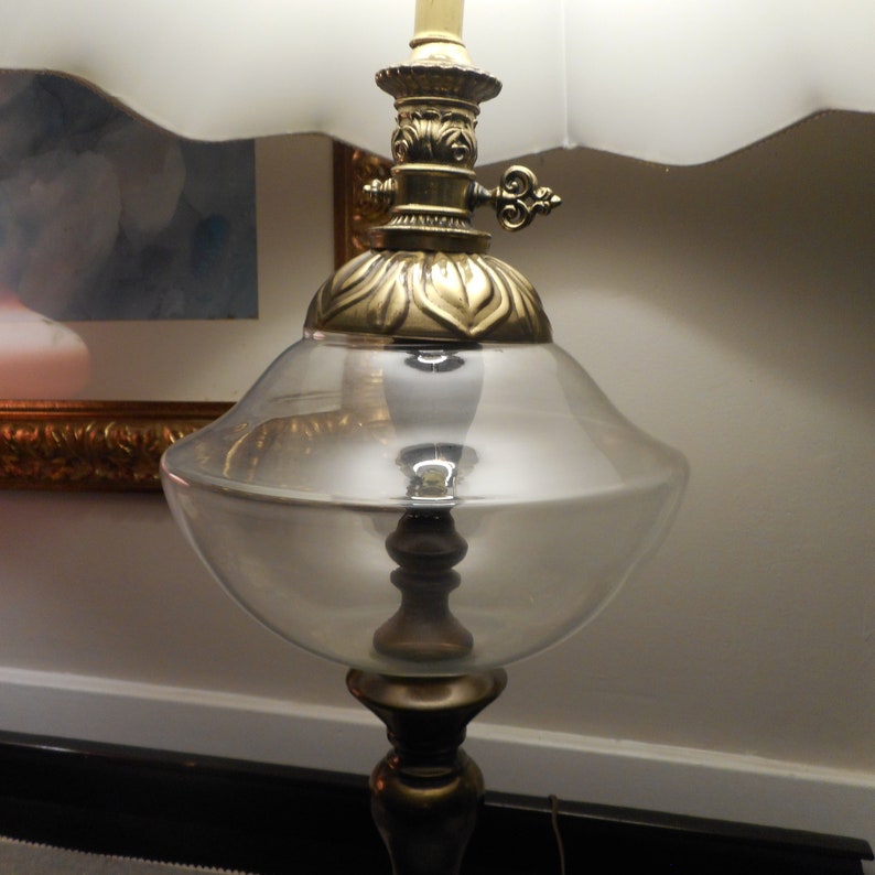 LEVITON Regency Glass Lamp CIRCA 1950s Etsy