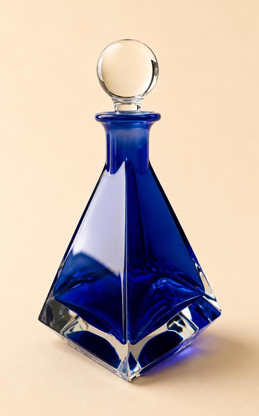 Murano Blue Glass Decanter - Etsy