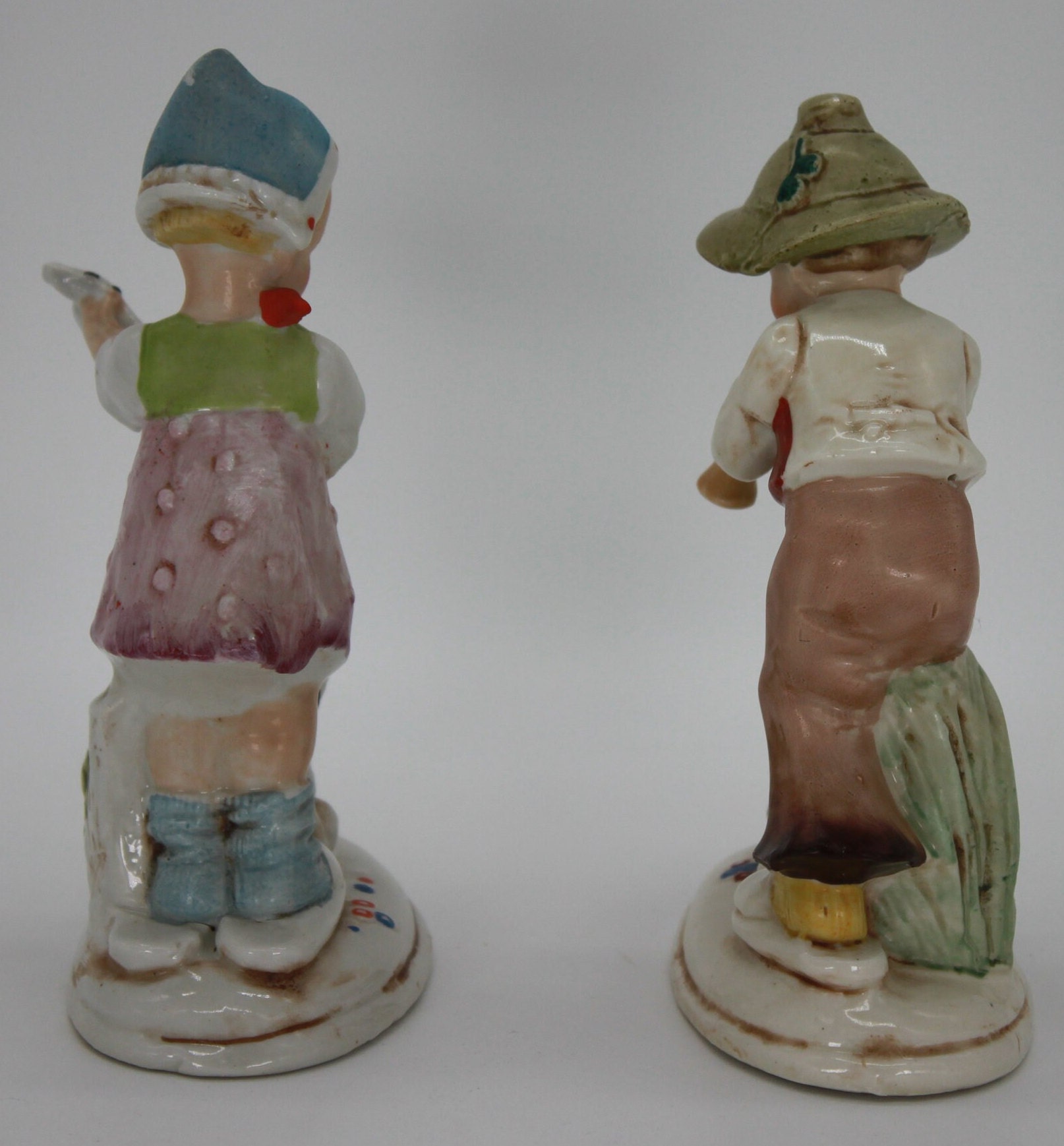 Vintage German Porcelain Figurines Boy and Girl Musical CIRCA 1950s Etsy