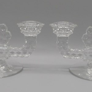 Fostoria pair Double Candlesticks candle holders CIRCA 1960s