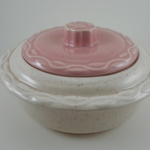 Vintage Pink casserole and server