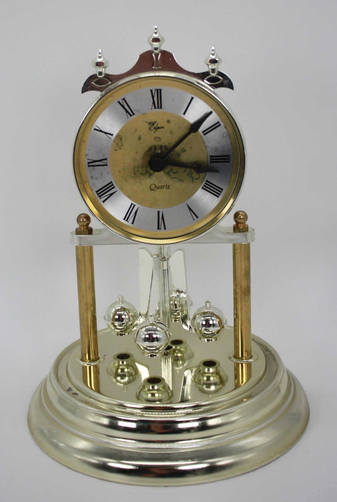 ELGIN Vintage Quartz Westminster Chime Battery Rotating Etsy