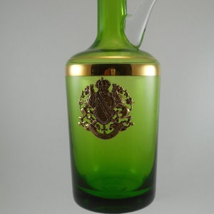 Emerald Green ITALY glass Jug Vase circa 1960s