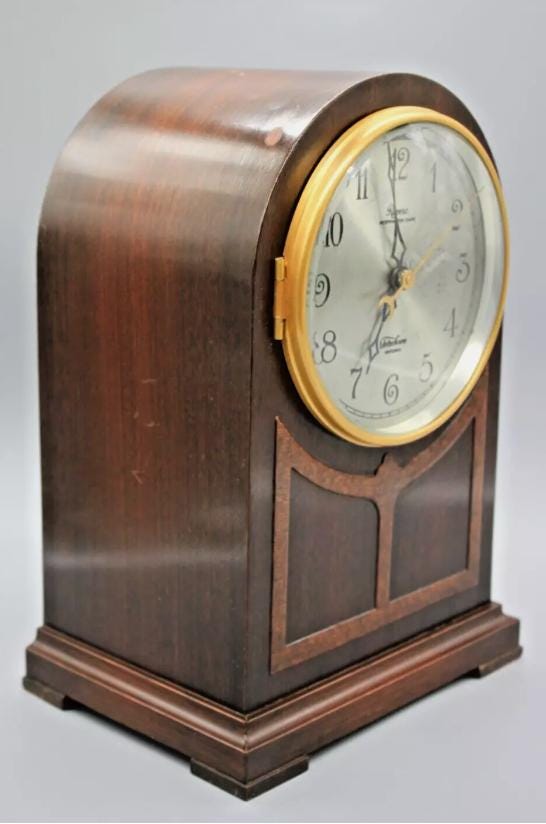 WARREN TELECHRON Art Deco Revere motored clock CIRCA 1920s